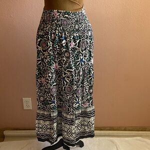 Marine Layer Black and White Floral Maxi Skirt S